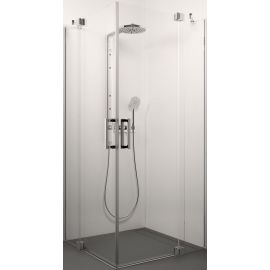 Glass Service Jessica 100x100cm H=200cm Square Shower Enclosure Transparent Chrome (100x100JES) | Stikla Serviss | prof.lv Viss Online