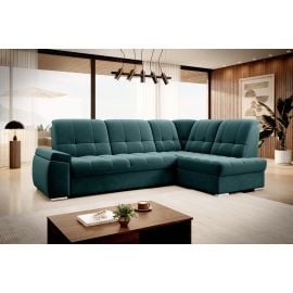 Eltap Sado Velvetmat Corner Pull-Out Sofa 192x272x95cm, Green (CO-SAD-RT-38VE) | Sofas | prof.lv Viss Online