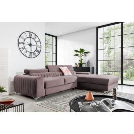 Eltap Grayson Loco Corner Pull-Out Sofa 205x275x98cm, Pink (CO-GRA-RT-24LO) | Corner couches | prof.lv Viss Online