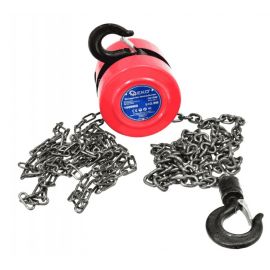 Geko G01090 Chain Hoist 2.5m, 1t, Red (5901477104992) | Towing ropes | prof.lv Viss Online