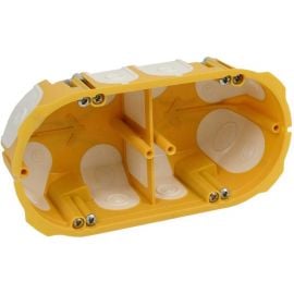 Kopos KPL 64-50/2LD NA Surface Mounting Box Oval, 138x68x50mm, Yellow | Enclosings | prof.lv Viss Online