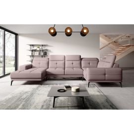 Eltap Neviro Right Corner Sofa 201x350x77cm, Pink (CO-NEV-RT-101GO) | Corner couches | prof.lv Viss Online