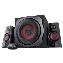 Trust GXT 38 Tytan 2.1 Speaker System, Black/Red (19023) | Speakers | prof.lv Viss Online