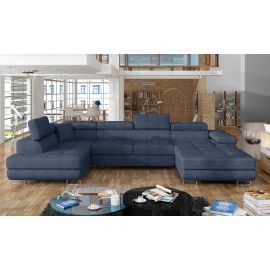 Eltap Rodrigo Omega Corner Pull-Out Sofa 58x345x90cm, Blue (Rod_37) | Corner couches | prof.lv Viss Online