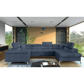 Eltap Thiago Omega Corner Pull-Out Sofa 43x208x88cm, Blue (Th_03) | Corner couches | prof.lv Viss Online