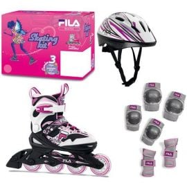 Skrituļslidas Bērniem Fila J-One G Combo 3Set Black/White/Pink | Fila | prof.lv Viss Online