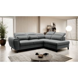 Eltap Noble Vero Corner Pull-Out Sofa 201x255x100cm, Grey (CO-NOB-RT-05VER) | Corner couches | prof.lv Viss Online