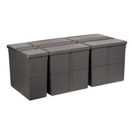 Atkritumu konteineri GOLLINUCCI H=277mm 2x26l+11l​ (461.277.10.900) | Virtuves furnitūra | prof.lv Viss Online