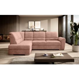 Eltap Siber Cloud Corner Pull-Out Sofa 186x270x93cm, Pink (CO-SIB-LT-24NU) | Sofas | prof.lv Viss Online