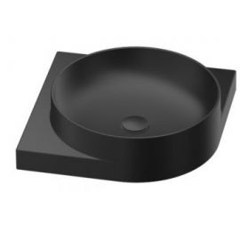 Ravak Yard 450C Bathroom Sink with Mixer Tap Hole 45x45cm, Black (XJX0D245000) | Ravak | prof.lv Viss Online
