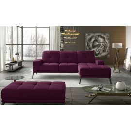 Eltap Torrense MatVelvet Corner Sofa 53x265x98cm Violet (Tor_16) | Corner couches | prof.lv Viss Online
