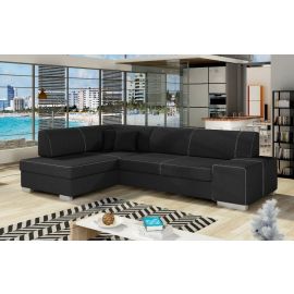 Stūra Dīvāns Izvelkams Eltap Fabio Sawana 167x268x73cm Kreisais Stūris Melns (F05) | Izvelkamie dīvāni | prof.lv Viss Online