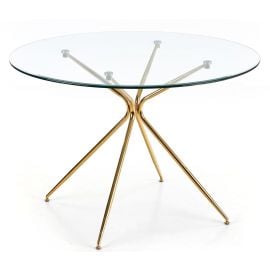 Журнальный столик Halmar Rondo стеклянный 110x110 см, прозрачный | Кухонные столы | prof.lv Viss Online