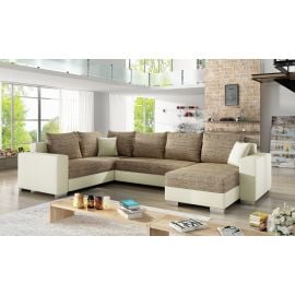 Stūra Dīvāns Izvelkams Eltap Marco Berlin/Soft 53x312x92cm, Bēšs (Mc_02) | Mīkstās mēbeles | prof.lv Viss Online