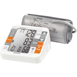 Sencor SBP 690 Upper Arm Blood Pressure Monitor White/Gray | For beauty and health | prof.lv Viss Online