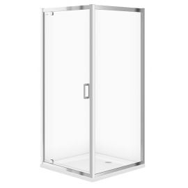 Cersanit Arteco Pivot 90x90cm Square Shower Enclosure with Tray TAKO Smooth White S601-132 (123DS601116) | Shower cabines | prof.lv Viss Online