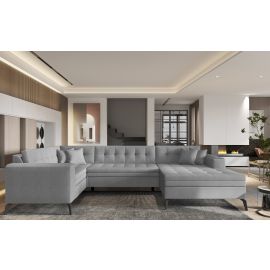 Eltap Montez Flores Corner Pull-Out Sofa 180x340x93cm, Grey (CO-MON-RT-04FL) | Living room furniture | prof.lv Viss Online