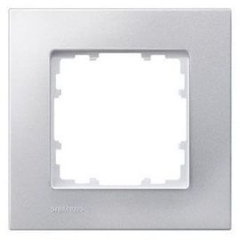Siemens Delta Miro Рамка для одного модуля, серебро (5TG1111-1) | Выключатели, розетки | prof.lv Viss Online