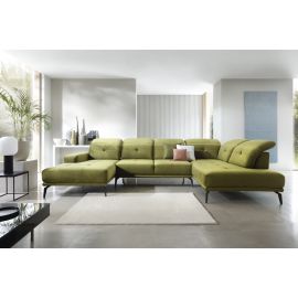 Eltap Bretan Loco Corner Sofa 205x350x107cm, Green (CO-BRE-RT-33LO) | Corner couches | prof.lv Viss Online
