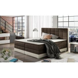 Eltap Damaso Continental Bed 140x200cm, With Mattress, Brown (Dms_05_1.4) | Beds | prof.lv Viss Online