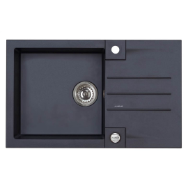 Virtuves izlietne Alveus Rock 130 91, Iebūvējamā, Granīts, Melna (501715400) | Virtuves izlietnes | prof.lv Viss Online