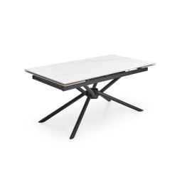 Virtuves galds Halmar Vitorino, 90x160-220x75cm, Marmora balta (V-CH-VITORINO-ST-BIAŁY) | Virtuves galdi / ēdamgaldi | prof.lv Viss Online