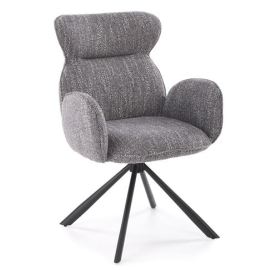 Virtuves Krēsls Halmar K571 64x52x93cm, Melns/Pelēks (V-CH-K/571-KR-POPIELATY) | Halmar | prof.lv Viss Online