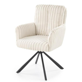 Virtuves Krēsls Halmar K572 68x62x93cm, Melns/Balts (V-CH-K/572-KR-KREMOWY) | Halmar | prof.lv Viss Online