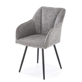 Virtuves Krēsls Halmar K576 60x54x85cm, Melns/Pelēks (V-CH-K/576-KR-POPIELATY) | Halmar | prof.lv Viss Online