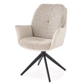 Virtuves Krēsls Halmar K591 65x73x94cm, Melns/Gaiši Pelēks (V-CH-K/591-KR-J.POPIELATY) | Halmar | prof.lv Viss Online