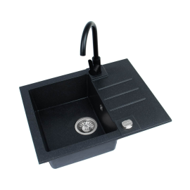 Virtuves izlietne Alveus Rock 30 Ar maisītāju, Iebūvējamā, Granīts, Melna (502723593) | Virtuves izlietnes | prof.lv Viss Online