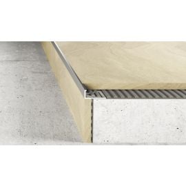 Flīžu Nobeiguma Līste Effector Alumīnija, Sudraba, 12x23mm, 3m (A52 01 30) | Уголки для плитки | prof.lv Viss Online