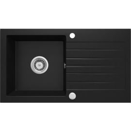 Virtuves izlietne Deante Zorba, Iebūvējamā, Granīts, Melna (ZQZ_N113) | Virtuves izlietnes | prof.lv Viss Online
