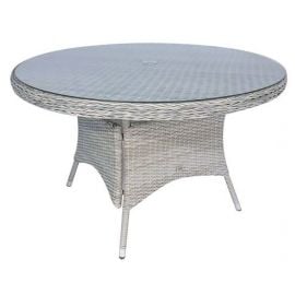 Стол для сада Home4You Ascot 121x121 см, серый | Стеклянные столы | prof.lv Viss Online