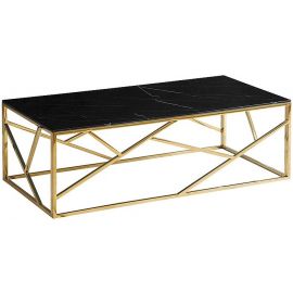 Signal Escada A II Coffee Table, 120x60x40cm Black, Gold (ESCADAACZMAZL) | Coffee tables | prof.lv Viss Online