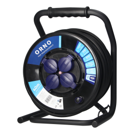 Pagarinātājs spolē Orno Ar zemējumu, 40m, 3x2.5mm² (OR-AE-13294(GS)/40M) | Orno | prof.lv Viss Online