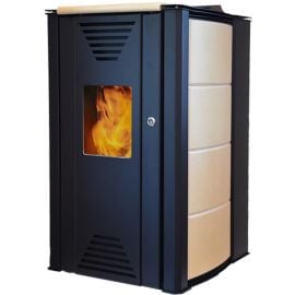 Thermoflux Interio 14 Pellet Stove 14.1kW, Beige (01014B / 0001169) NEW | Granule fireplaces | prof.lv Viss Online