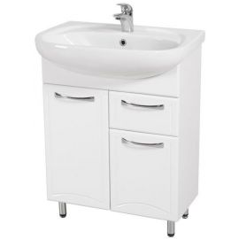 Aqua Rodos Decor 65 Bathroom Sink with Cabinet White (195713)