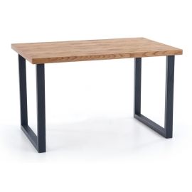 Halmar Horus Extendable Table 126x80cm, Oak/Black | Halmar | prof.lv Viss Online