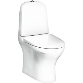 Gustavsberg Estetic Hygienic Flush 8300 Toilet with Horizontal (90°) Outlet, Soft Close Seat, White (GB1183002R1231) | Gustavsberg | prof.lv Viss Online