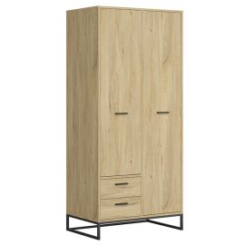 Черно-красно-белый шкаф Ramla 90x56x200 см, дуб | Шкафы для одежды | prof.lv Viss Online