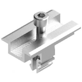 Baks PUFK Middle Bracket for Solar Panel with Click, Silver, 50x36mm (890300) | Solar panel mounts | prof.lv Viss Online