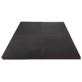 Tunturi Interlocking Puzzle Floor Mat 104x104x2cm Black/Red (14TUSMA013) | Floor coverings | prof.lv Viss Online