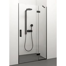 Glass Service Adele 110cm 110ADE+B Shower Door Transparent Black | Stikla Serviss | prof.lv Viss Online
