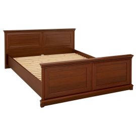 Черно-красно-белая кровать Kent 160x200 см, без матраса, коричневая | Двуспальные кровати | prof.lv Viss Online