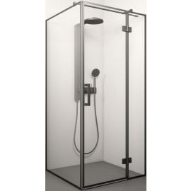 Lorena Deep 1 120x90cm Rectangular Shower Enclosure Transparent Black | Shower cabines | prof.lv Viss Online