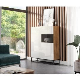 Eltap Avorio Display Cabinet 40x120x140cm, Brown/White (SF-AVO-W-WIT120) | Eltap | prof.lv Viss Online