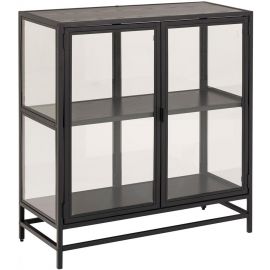 Home4You Seaford Display Cabinet 35x77x86.4cm, Black (AC21845) | Display cabinets | prof.lv Viss Online