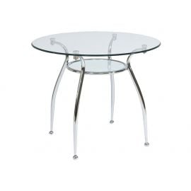 Стол для кофе из стекла Signal Finezja, 90x90x77 см, серый (FINEZJAAT90) | Signal | prof.lv Viss Online