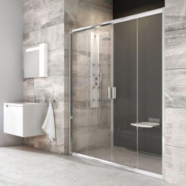 Ravak Blix BLDP4-180cm Shower Door H=190cm Transparent Brilliant | Ravak | prof.lv Viss Online